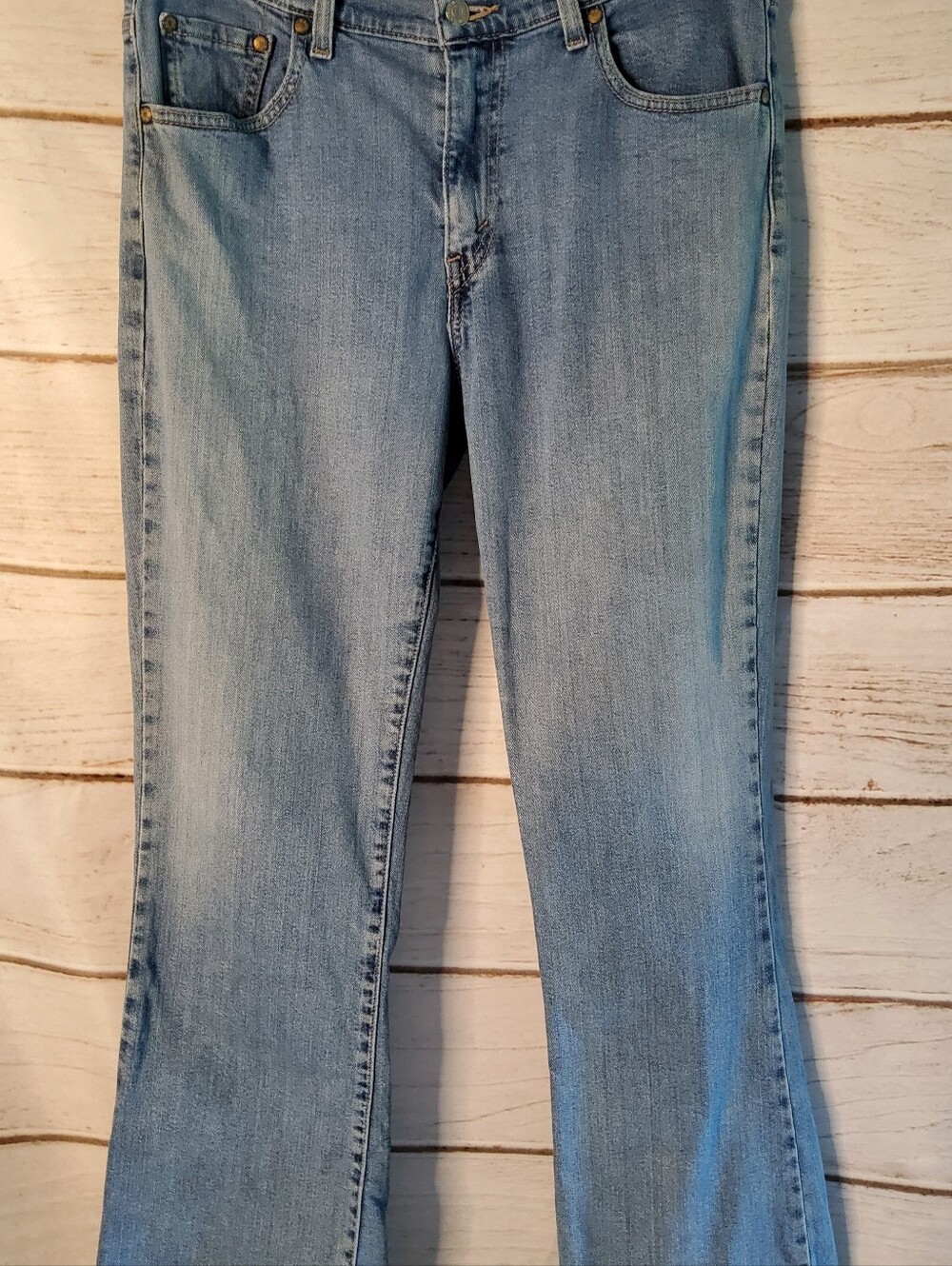 Levi's 515 Vintage Light Blue Flare Jeans - Women's Wide Leg